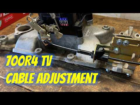 700R4 Transmission TV Cable Adjustment