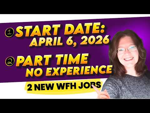 2 New EASY Work From Home Jobs JUST POSTED!  Part Time No Experience / Training Start In April
