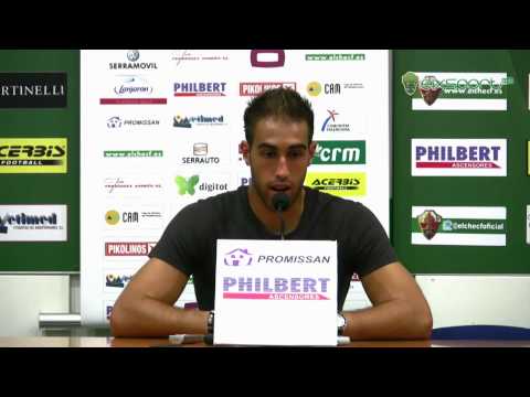 Elxsport.com: Copa del Rey - Córdoba - Elche CF - Rueda de Prensa Diego Rivas