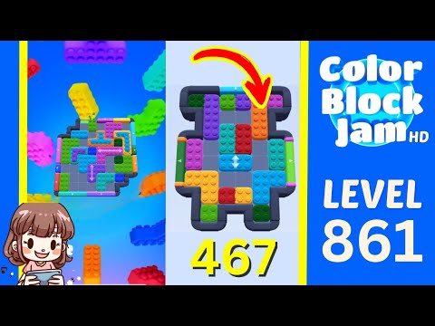 Color Block Jam Level 467 (861) Solution Walkthrough