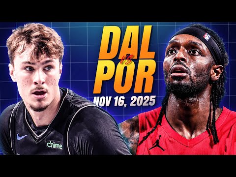 Dallas Mavericks vs Portland Trail Blazers - FULL GAME HIGHLIGHTS | November 16, 2025 NBA Season