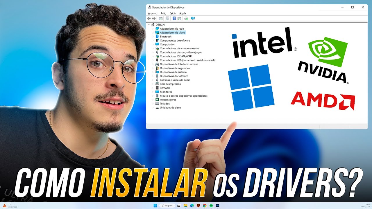Como instalar os drivers no PC com Windows