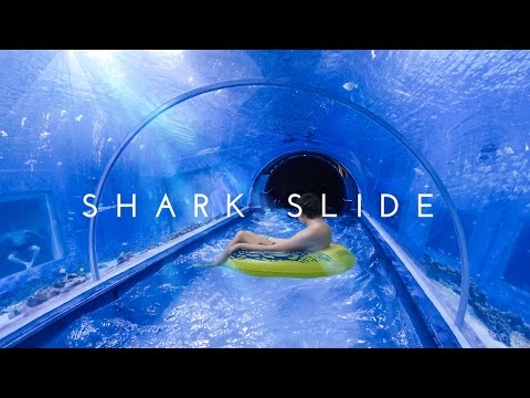 Awesome SHARK SLIDE at Aquapark Reda, Poland (POV)