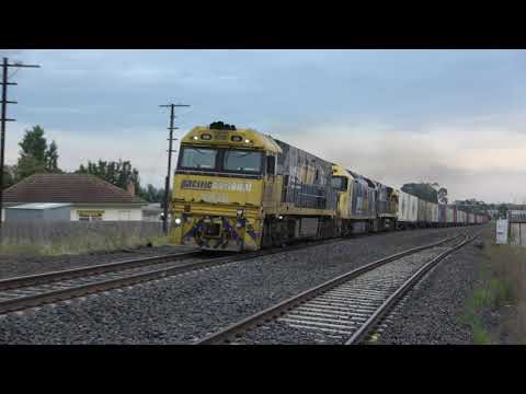 15 AWESOME MINUTES OF Australian Trains around Victoria - SSR, Qube, Pacific National, V/Line