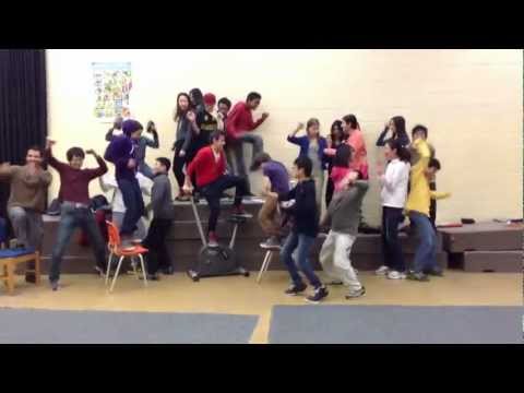 Grade 8 class Harlem Shake Windfields