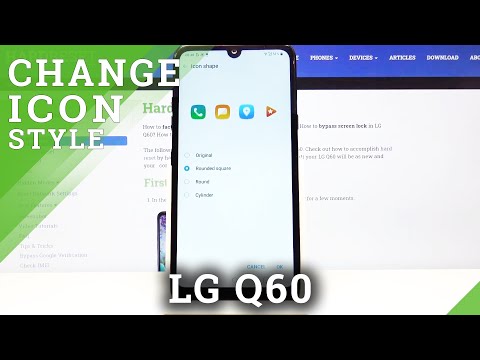 How to Change Icon Style in LG Q60 - Personalize Icons