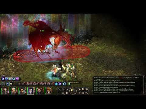 Pillars of Eternity Llengrath and Bog Dragon Kill