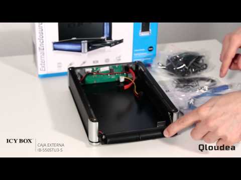 IcyBox - IB-550STU3S - Caja externa 5.25" y BlueRay - USB3.0, eSATA