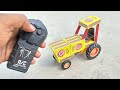 How To Make Remote Control Tractor At Home With Matchbox Diy RC Tractor Toy Mini Tractor Machine