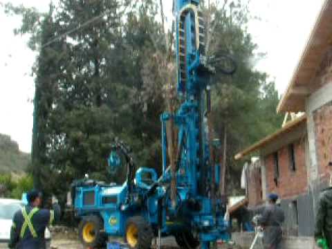 Geothermal drill rig on wheels GT635 operated in Cyprus