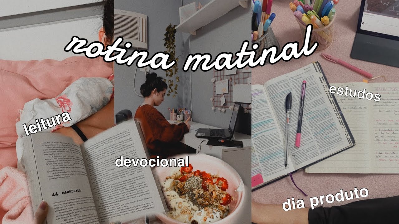 ROTINA MATINAL no final de semana: devocional, estudos, journal e leituras…