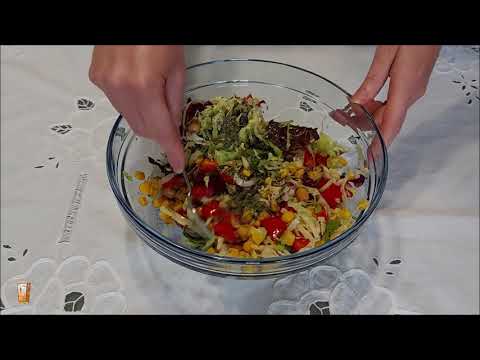 Insalata arcobaleno🥗proteica"Rainbow"🥗arcobaleno di colori e sapori, pronta in un secondo