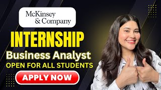 NEW INTERNSHIP | MCKINSEY INTERNSHIP | INTERNSHIP FOR STUDENTS