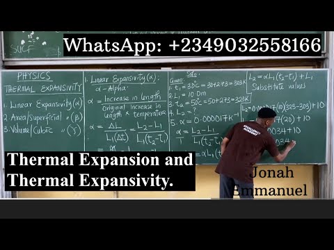 THERMAL EXPANSION & THERMAL EXPANSIVITY (LINEAR, AREA  and VOLUME EXPANSIVITY) JAMB AND WAEC PHYSICS