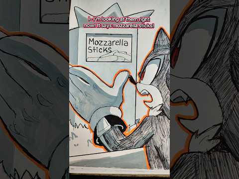 Hurry Silver 😡 Shadow needs his mozzarella sticks chop chop 👏 #shadowthehedgehog #silverthehedgehog