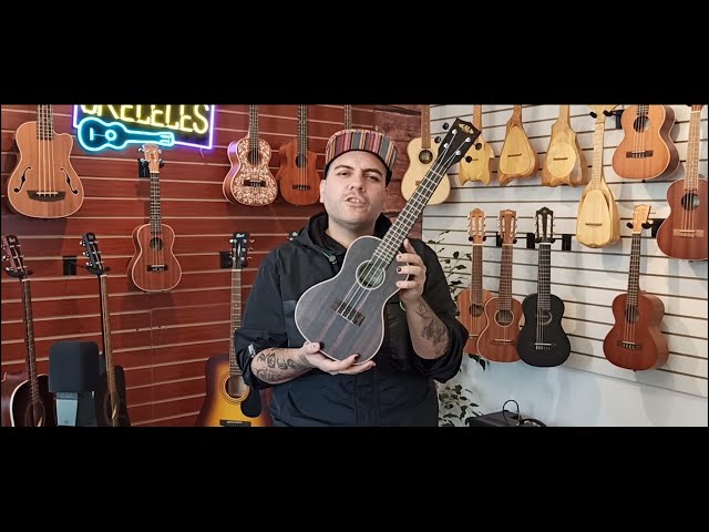 Vídeo relacionado con Kala Brand Music Co., Ukelele de 4 cuerdas, derecho, caoba teñida con gráfico marfil, concierto (KA-GARDENIA-C_W/BAG)