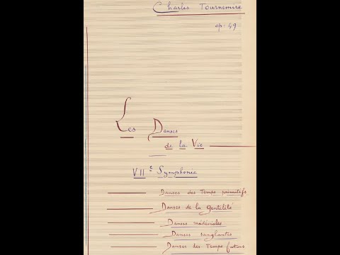 Charles Tournemire - Symphony No. 7 "Les danses de la vie" (Score Video)