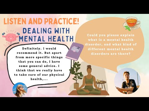 English Conversation Practice: Dealing with Mental Health |Daily Conversation in English (Lyrics)