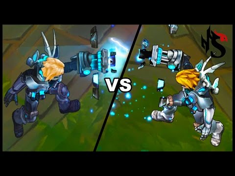 Pulsefire Ezreal NEW vs OLD Ultimate Skin Comparison Update 2017 (League of Legends)