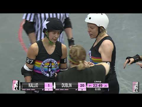 2018 WFTDA Continental Cup - Europe Game 11: Kallio Rolling Rainbow v Dublin Roller Derby