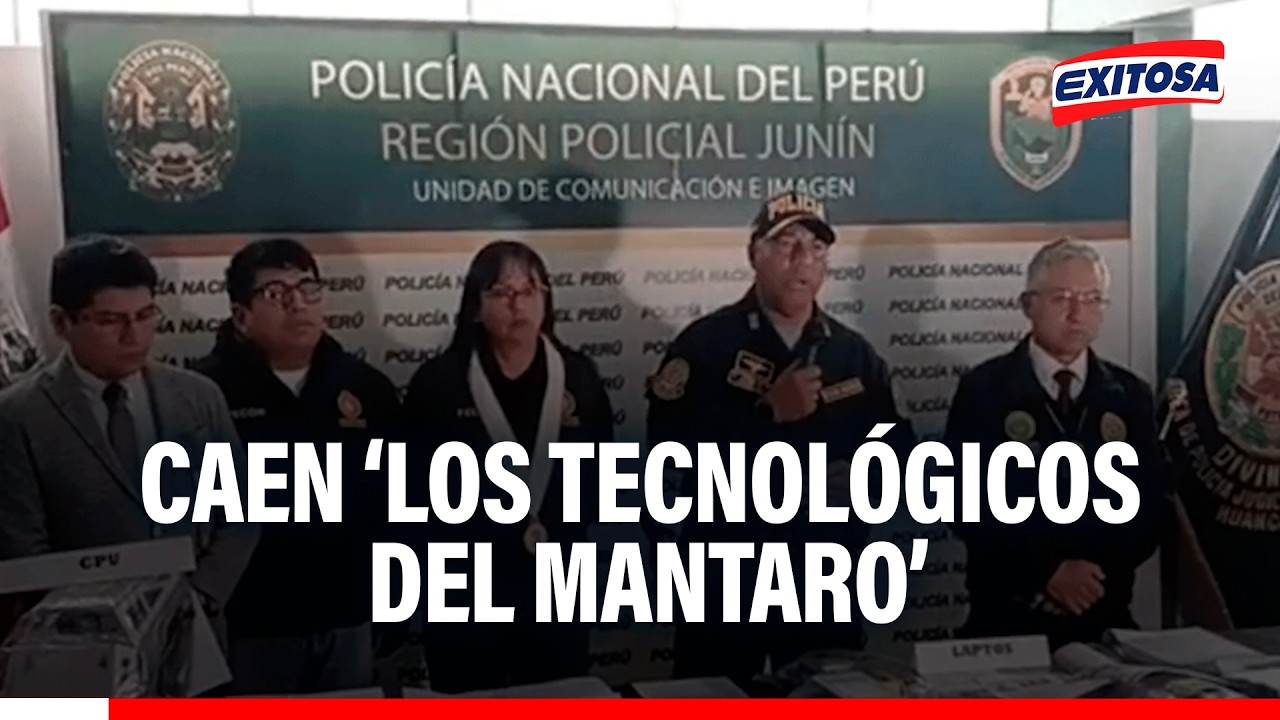 🔴🔵 Policía desarticuló a banda criminal ‘Los Tecnológicos del Mantaro en Huancayo