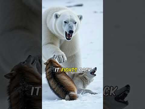 Polar Bear vs Wolf Pack: Who Reigns Supreme?
