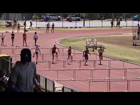Ht1. 80m Hurdles Girls, Holiday All Comers Meet #2, UQ Athletic Centre, St Lucia, Brisbane 5/10/2019