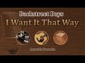I Want It That Way - Backstreet Boys (Acoustic Karaoke)