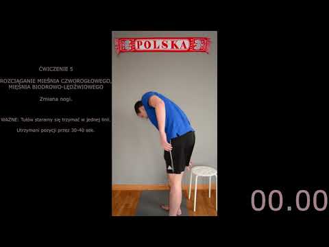 Rozciąganie statyczne po treningu. Przykładowy zestaw ćwiczeń