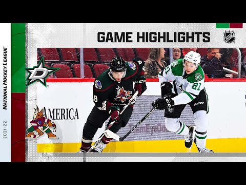 Stars @ Coyotes 2/20 l NHL Highlights 2022