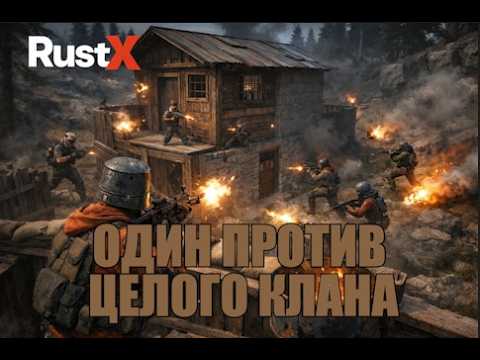 ОДИН ПРОТИВ ВСЕХ,КАК МЕНЯ РЕЙДИЛИ ЧАС КЛАН ИЗ 7 ЧЕЛОВЕК !!! RustX