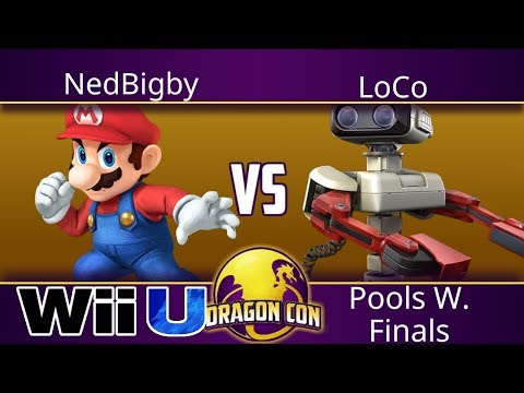 DragonCon 2018 - NedBigby(Mario) vs LoCo(ROB) - Smash 4 Pools W. Finals