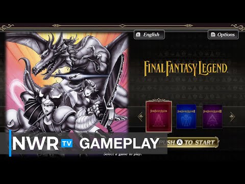 First 15 Minutes of Collection of SaGa (Switch) - Final Fantasy Legend and Settings