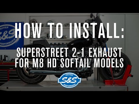 S&S Cycle - SuperStreet 2 into 1 Installation - M8 H-D® Softail® Models