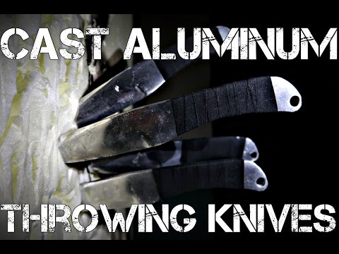 Casting aluminum throwing knives