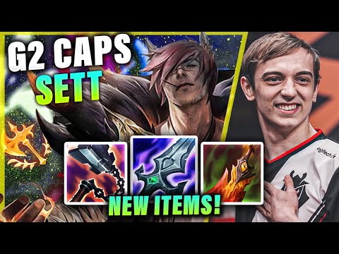G2 CAPS PLAYING SETT MID W/ NEW ITEMS VS RUMBLE | PRESEASON S11 G2 CAPS STREAM GAMEPLAYS