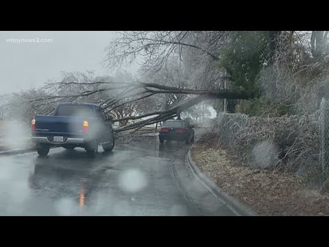 Power lines and trees down across the Triad in ice storm aftermath