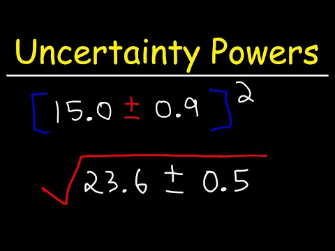 Measurement Uncertainty - Squares, Cubes, and Square Roots