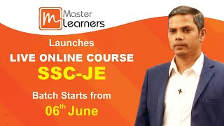 SSC JE Live Online Course by Master Learners