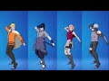 Naruto Skins Doing Fortnite Dances