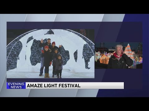 A look at the Amaze Light Festival in Rosemont