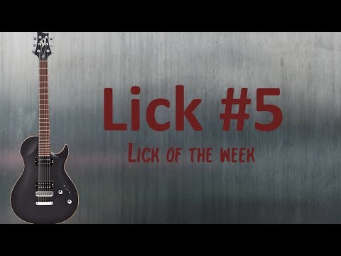 Lick #5 :  Pentatonic A minor Lick (in the style of Jimmy Page)