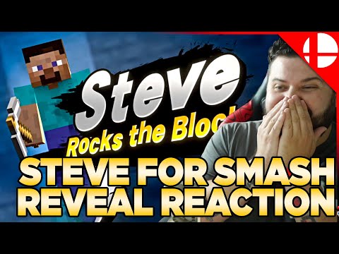 Steve for Smash Reveal Reaction - Smash Ultimate x Minecraft