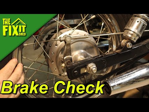 Front and Rear Brake Inspection and Adjustment 2002 Honda Rebel 250 (CMX250C) | The Fixit shed