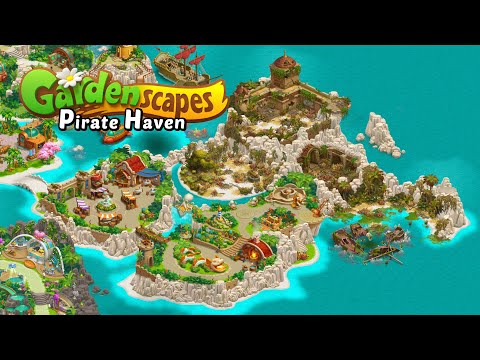 GARDENSCAPES NEW ACRES | Pirate Haven | FULL STORY