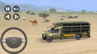 School Bus SimulatorDrive 3D - Safari Park Ranger Feeding Animals - iOS gameplay