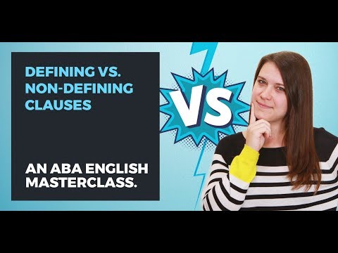 RELATIVE CLAUSES What is defining and non-defining? 💥