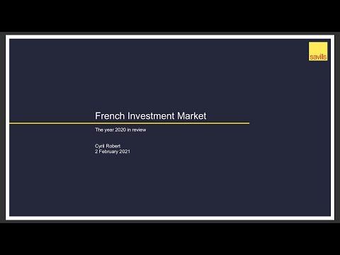 Apresentação: Cyril Robert, Chefe de Pesquisa, França, Savills