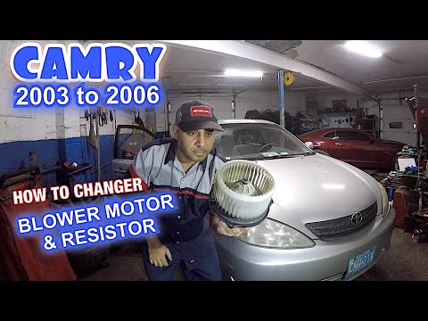 How to replace Blower motor or resistor on 2003 to 2006 Toyota Camry