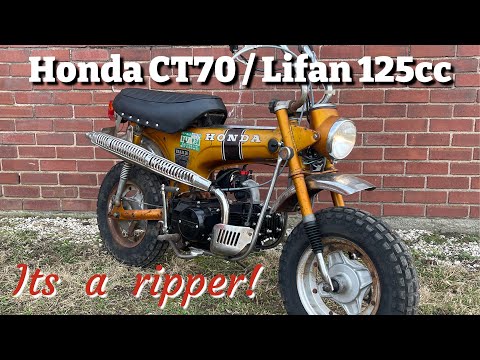 Honda CT70 / Lifan 125 - finishing details & ride!